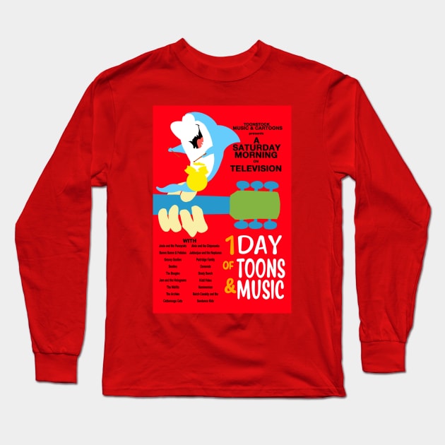 Toonstock Jabberjaw Long Sleeve T-Shirt by TechnoRetroDads